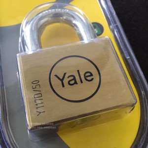 Yale กุญแจทองเหลือง 50 มิล (2)