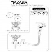Takara สปริงเกอร์ หัวฉีดเดียว (6)